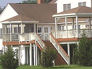 Second story deck