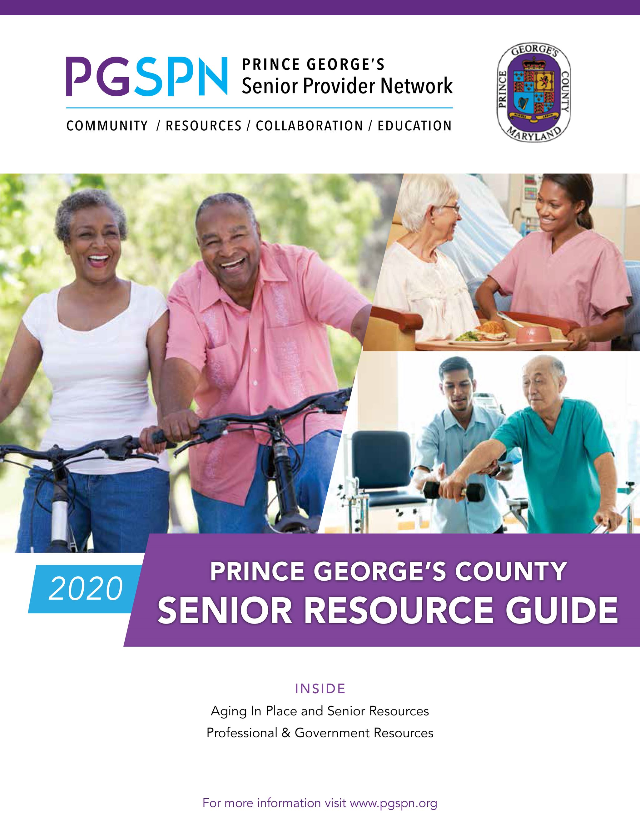 2022 Prince Georges Senior Resource Guide - Cover
