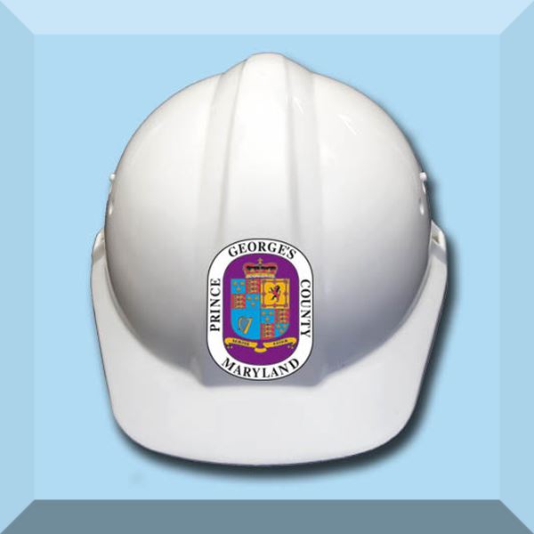 Inspections Hard Hat with County Seal