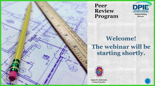 Peer Review Program, photo of architectural plans