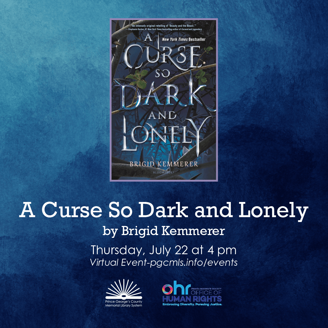Flyer for A Curse So Dark and Lonely YA book discussion