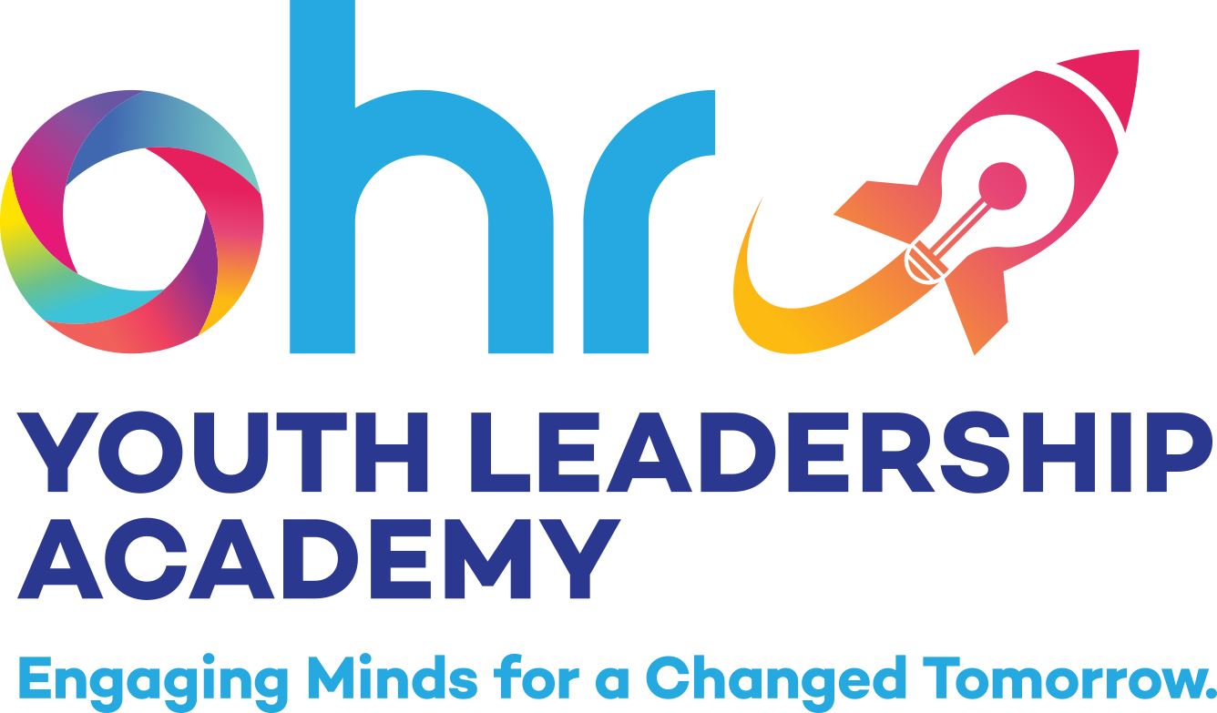 Youth Leadership Academy Logo featuring text and a rocket ship