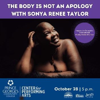 Flyer for Sonja Renee Taylor Instagram Live on October 28