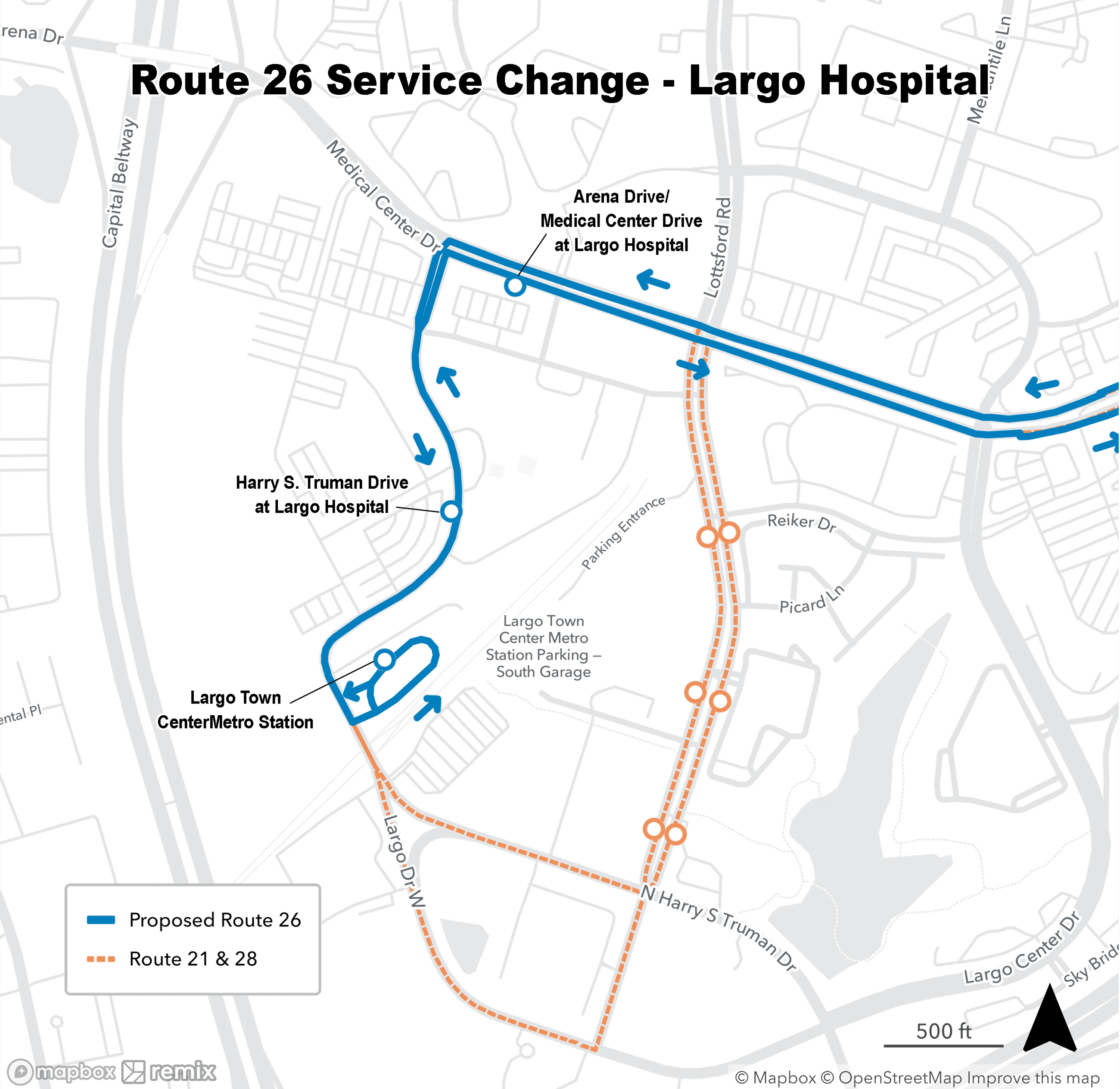 Route 26 Largo Hospital
