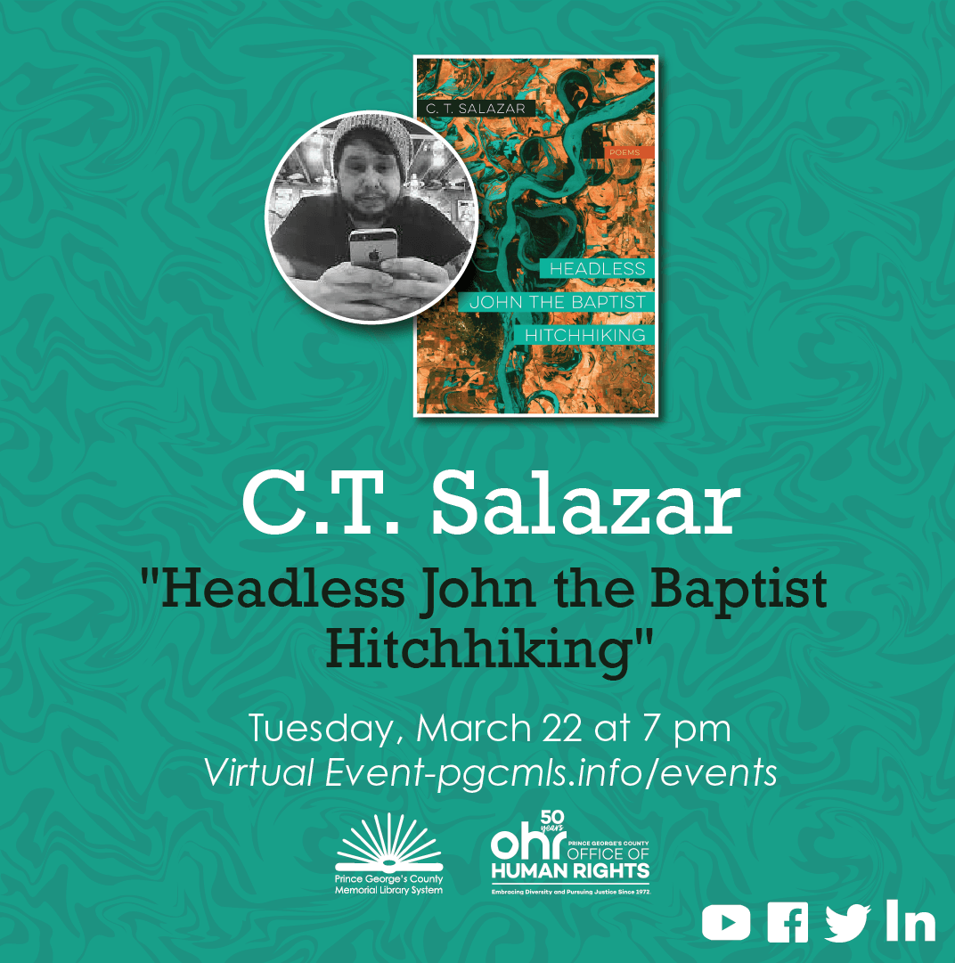 March 22nd, CT Salazar on "Headless John the Baptist Hitchhiking"