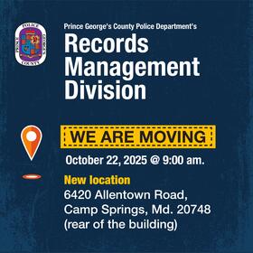 Records Management Division Moving Flyer
