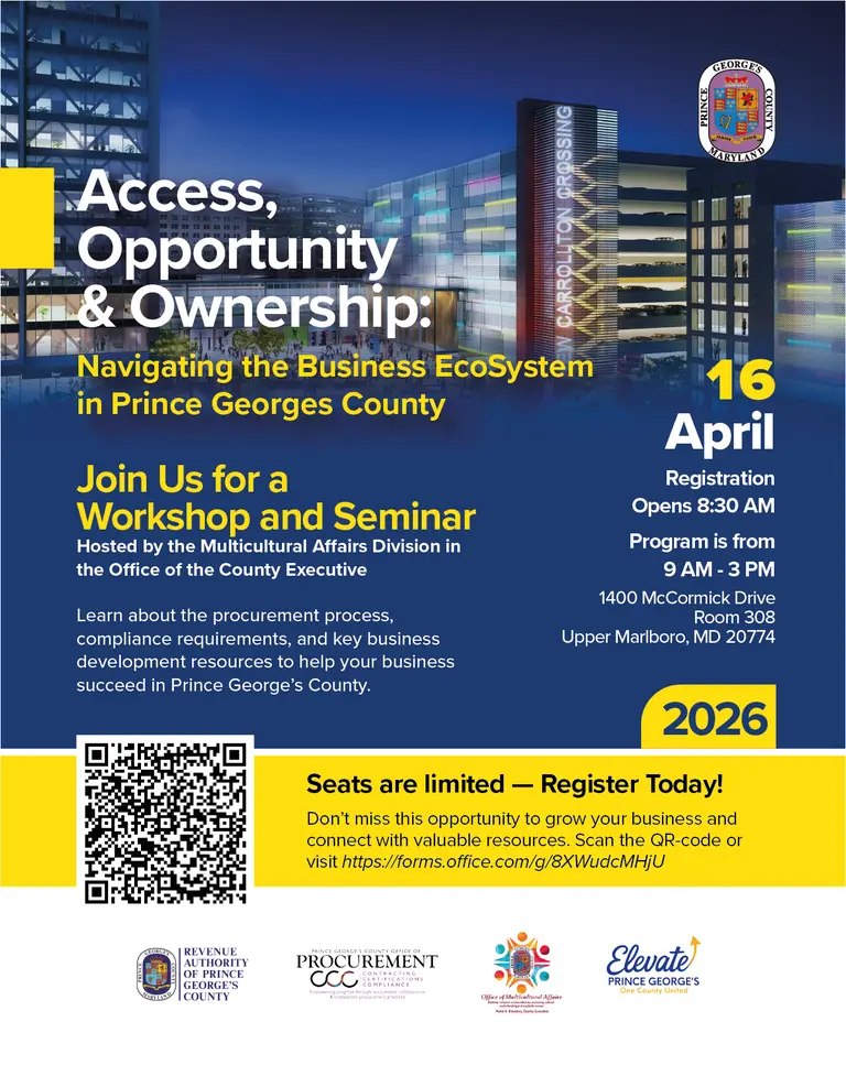 Access, Opportunity, & Ownership: Navigating the Business Ecosystem in Prince George's County