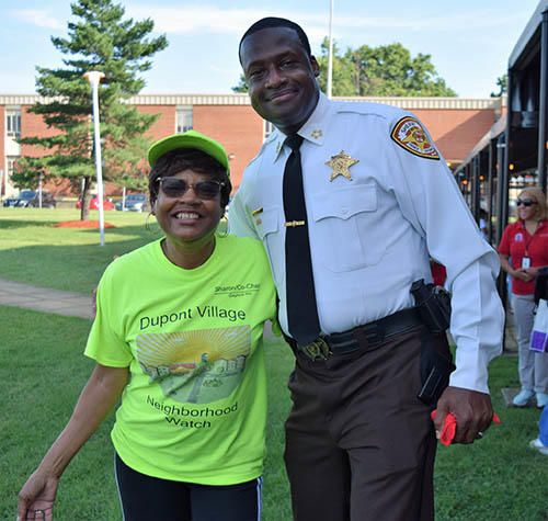 Sheriff Carr with Dupont Village Neighborhood Watch