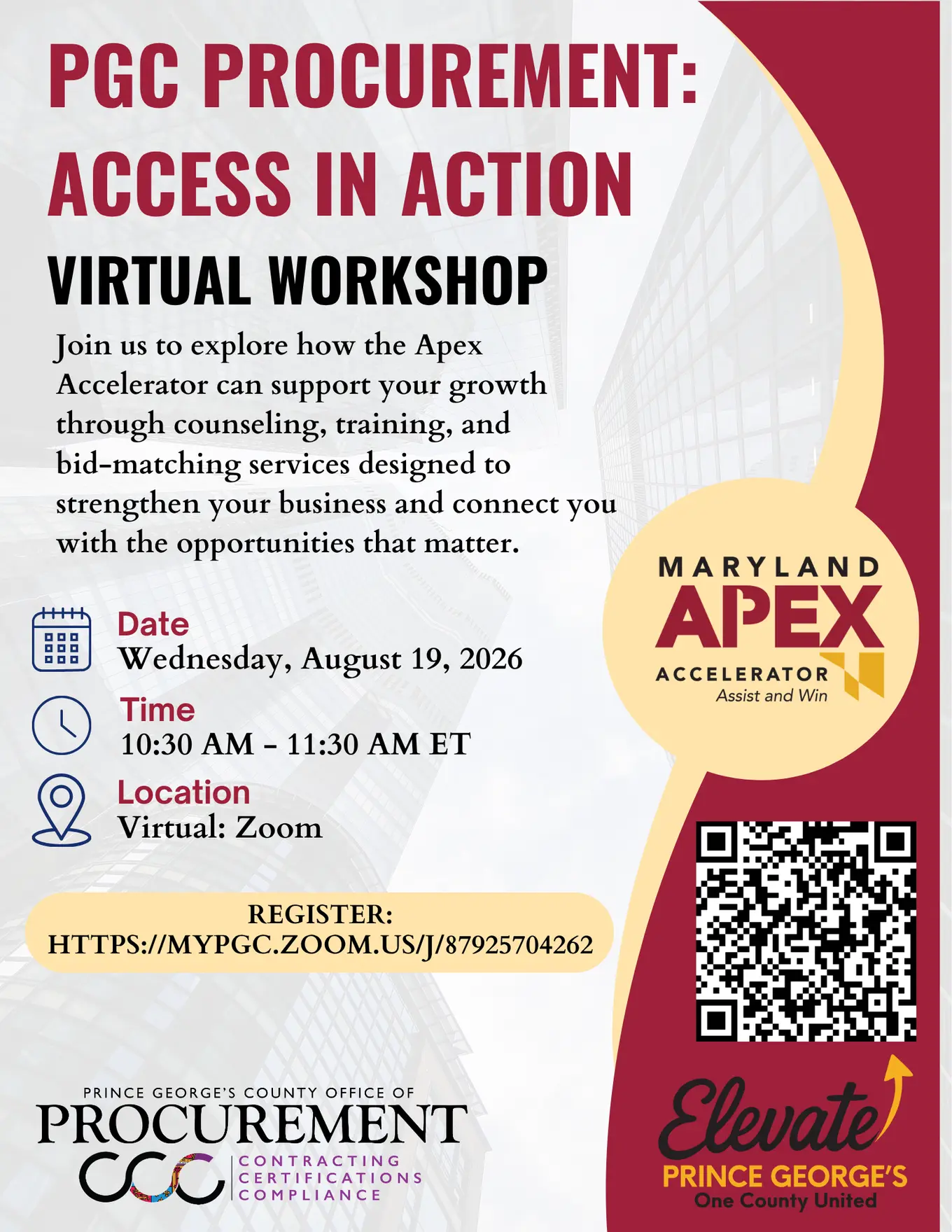 PGCProcurement: Access in Action