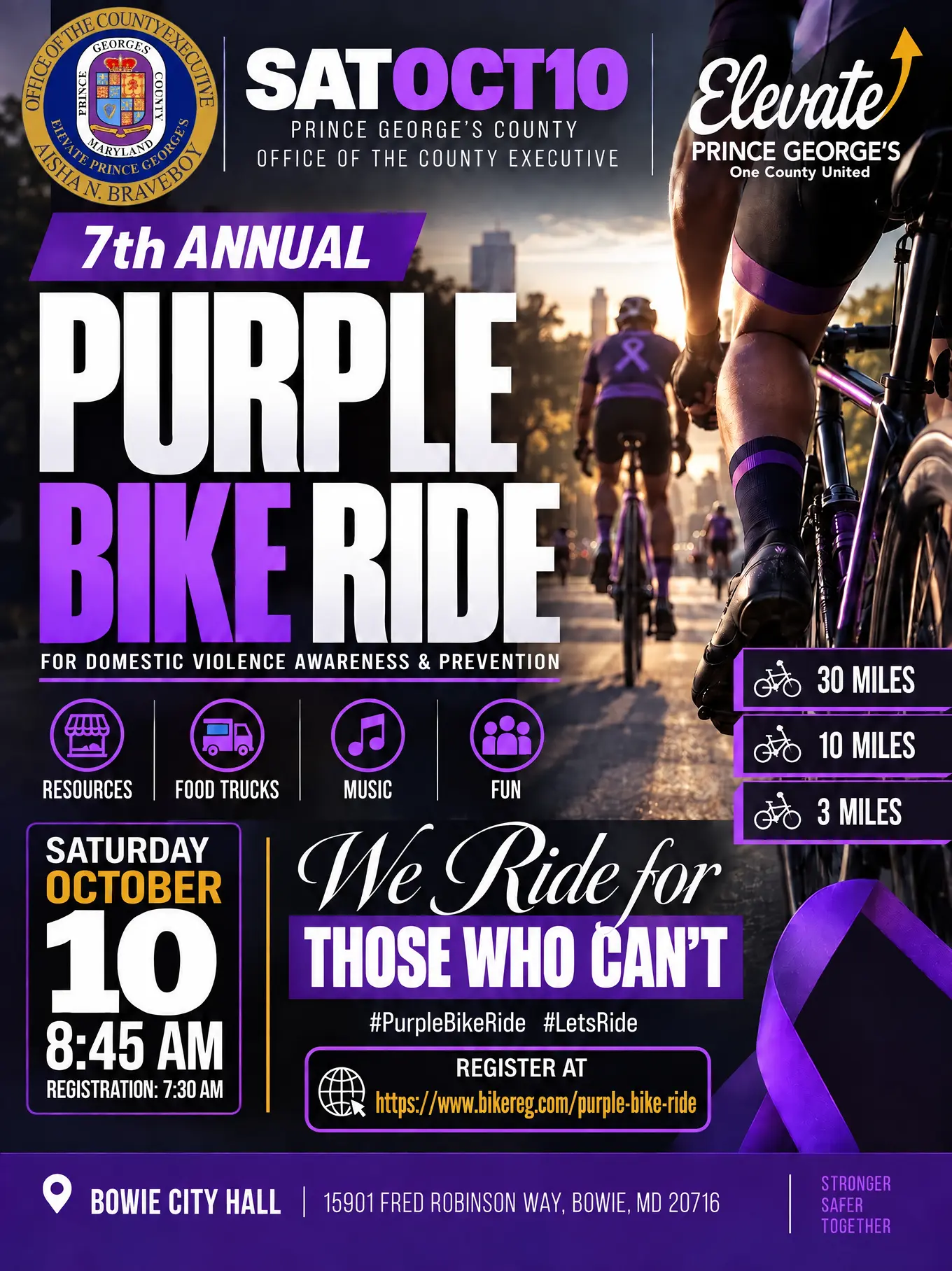 7th Annual Bike Ride Flyer with registration details