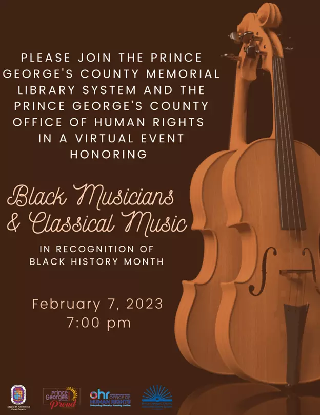 Black Musicians and Classical Music Event Flyer 