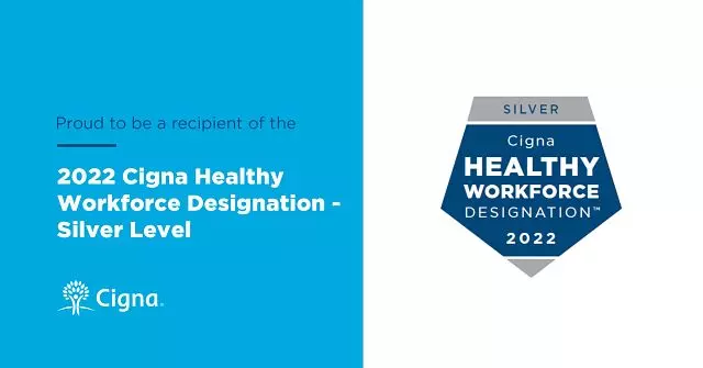 Cigna 2022 Healthy Workforce Designation Silver Level