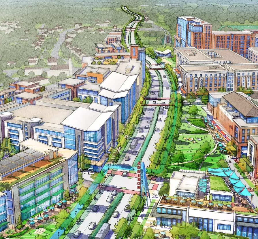 Blue Line Corridor illustration