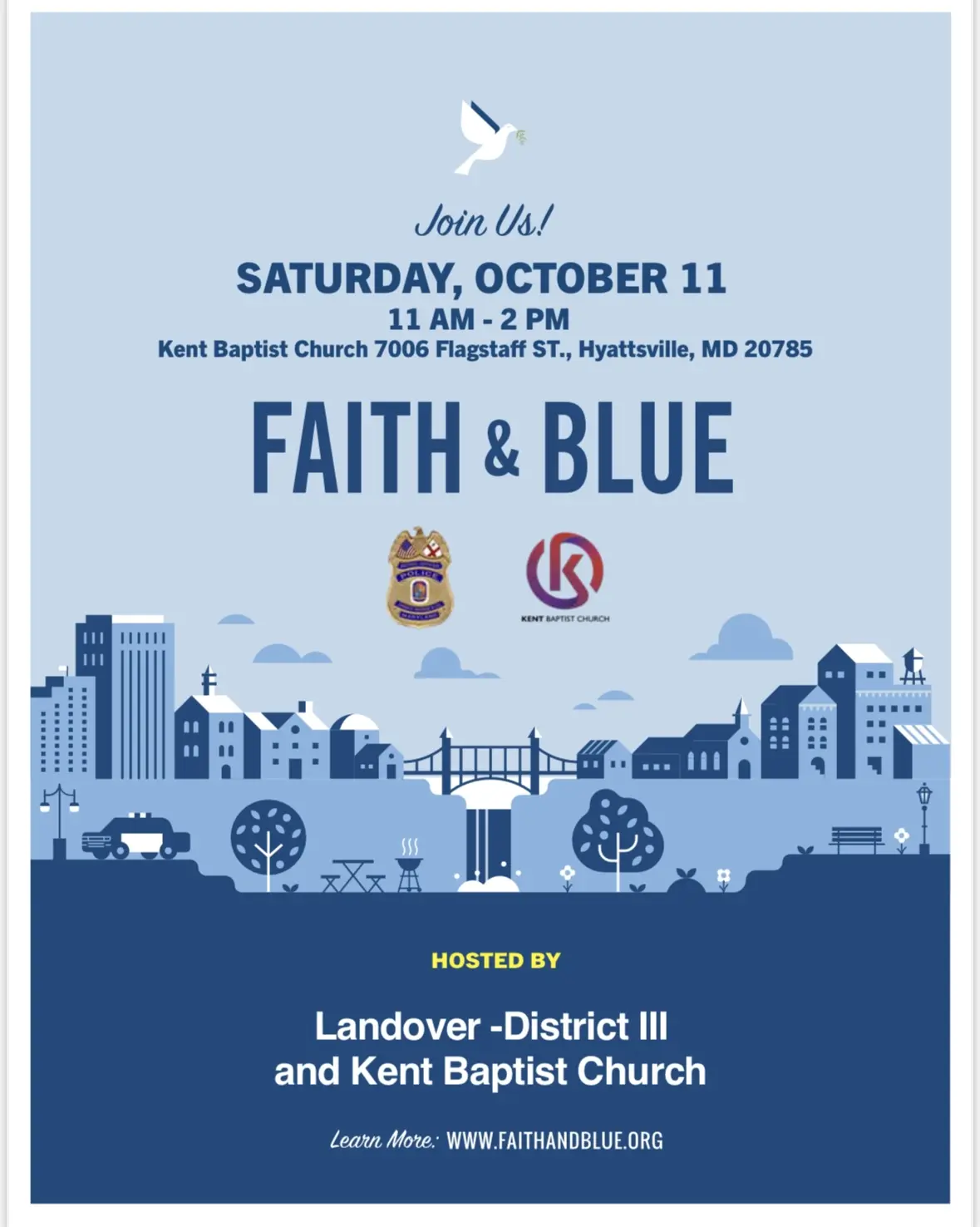 Faith and Blue Event at Kent Baptist Church Details