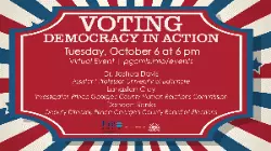 Voting- Democracy in Action Event Flyer