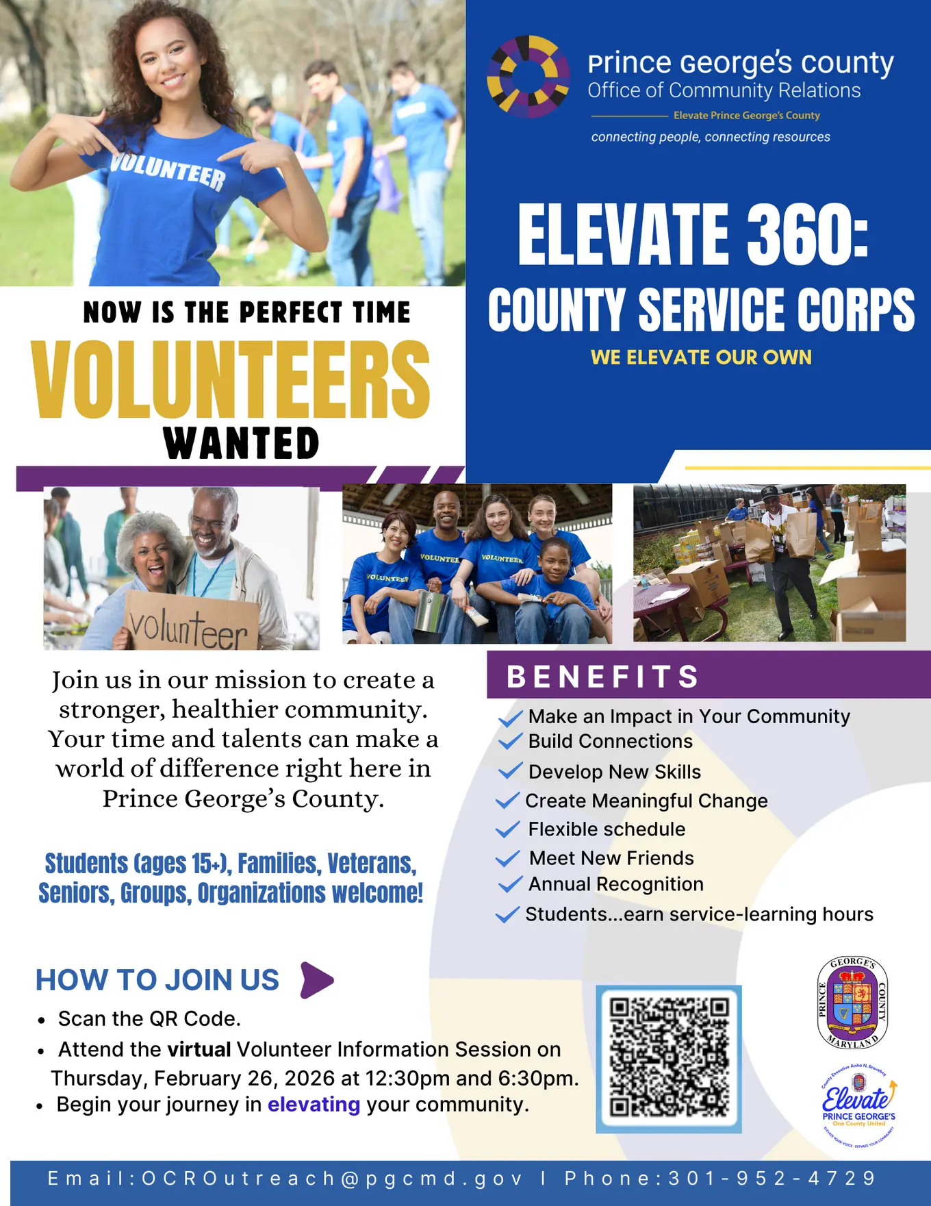 Elevate 360 Volunteer Program