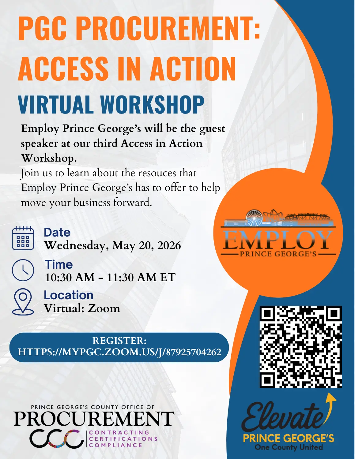 PGCProcurement: Access in Action Virtual Workshop
