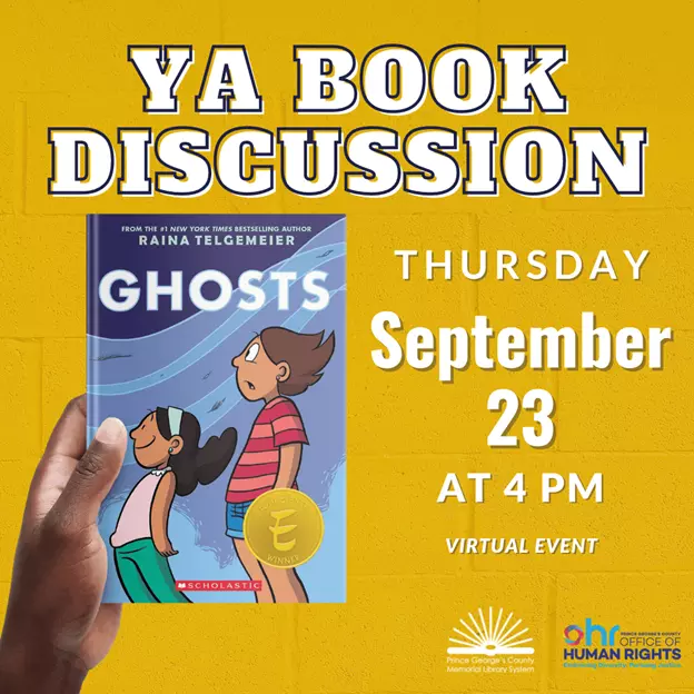 Ya Book Discussion - Ghost Event Flyer