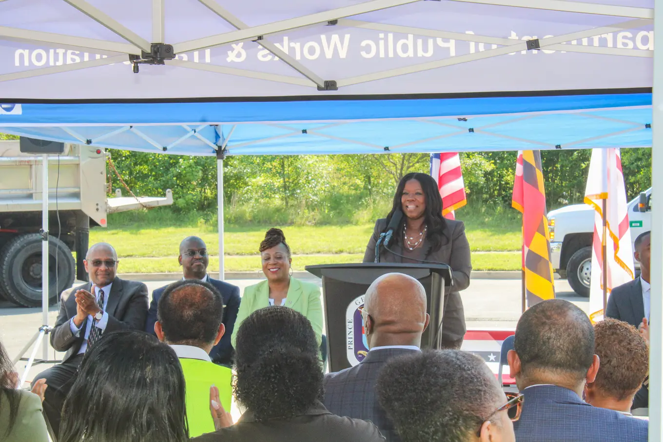 County Executive Braveboy speaks at Project Elevate launch