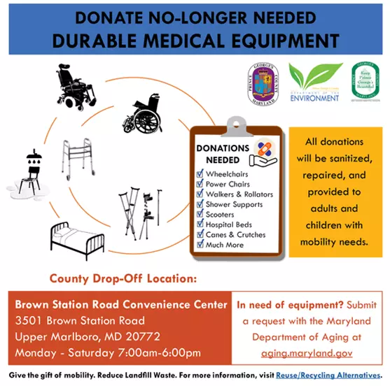 MEdical equipment donations