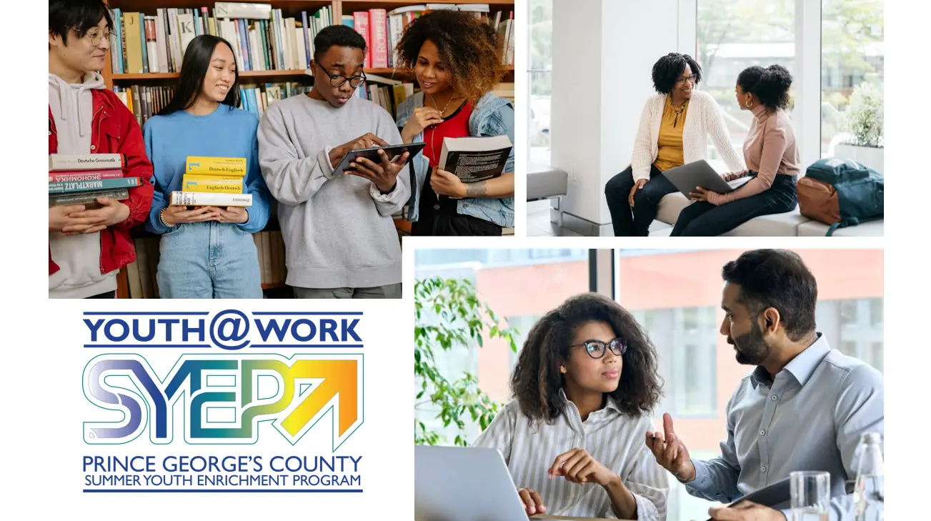 Images of youth receiving help.