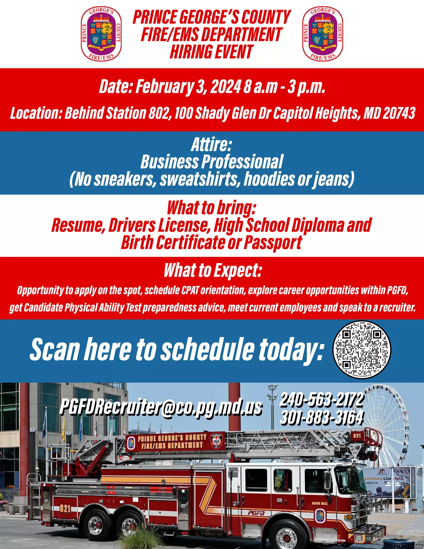 PGFD Hiring Event 2/2024