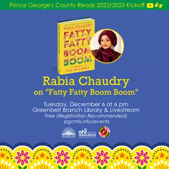 Rabia Chaudry on Fatty Fatty Boom Boom Event Flyer