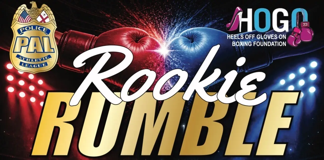 Picture of boxing gloves promoting June 13 2026 Rookie Rumble event