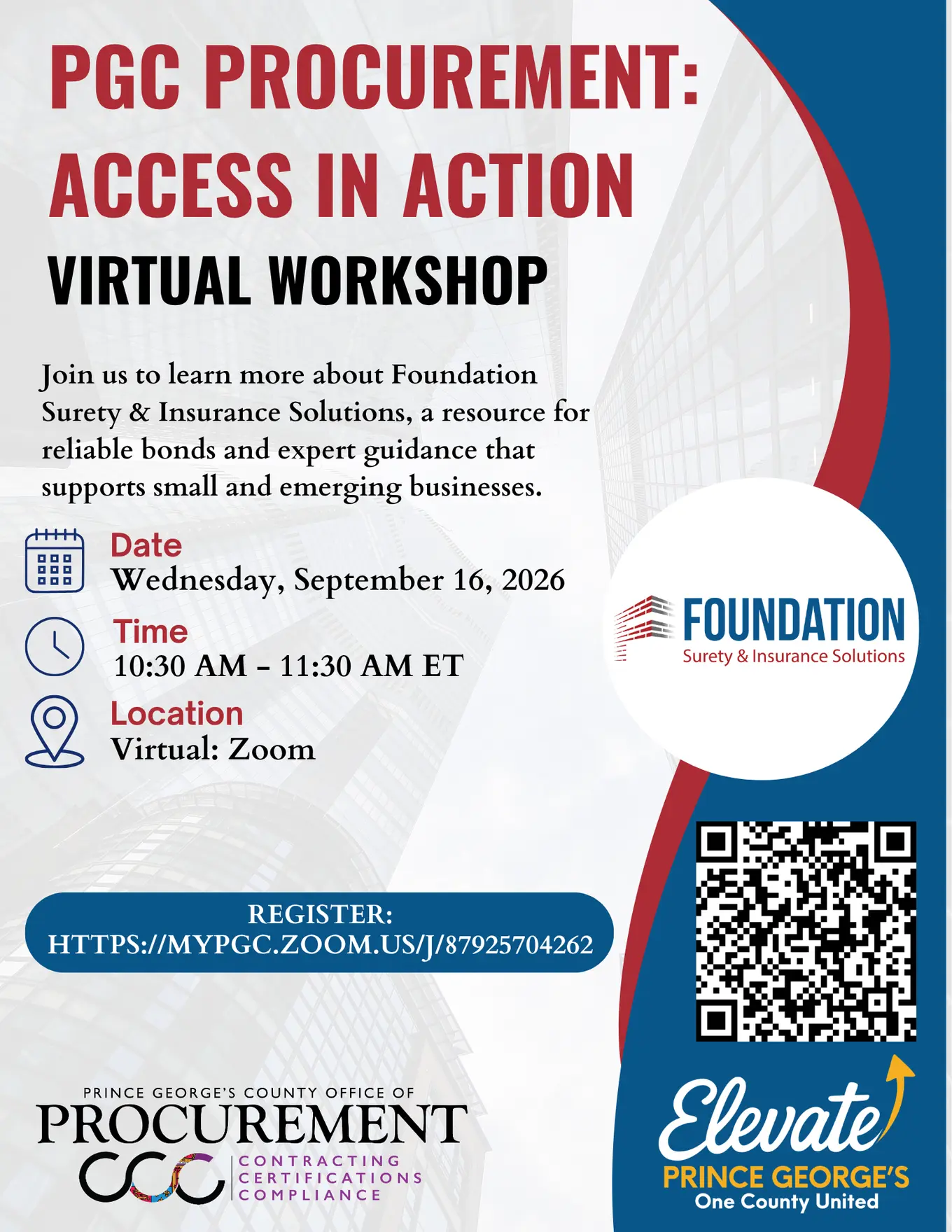 PGCProcurement: Access in Action Virtual Workshop