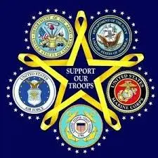 Support our troops graphic