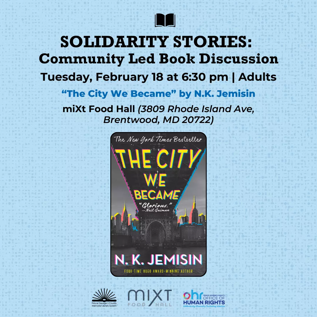 IMAGE: Solidarity Stories Book Club - The City We Became