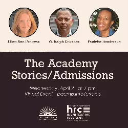 The Academy Stories/Admissions Event Flyer
