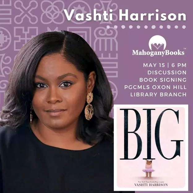 Vashti Harrison Event Flyer