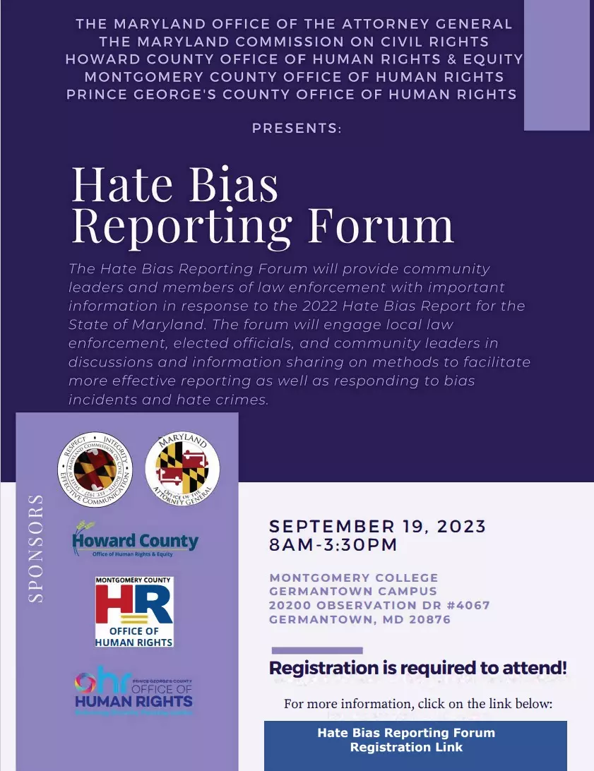 Hate Bias Forum Event Flyer