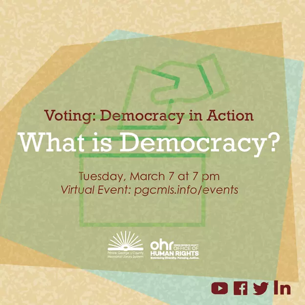 What is Democracy Event Flyer 