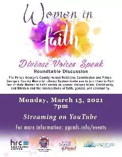 Women in Faith Event Flyer 