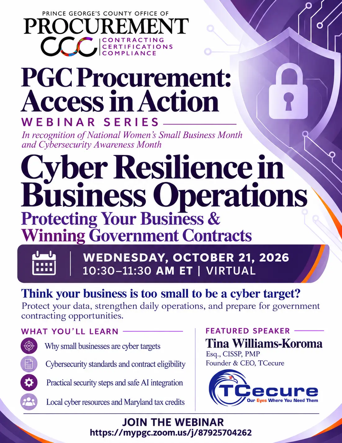 PGCProcurement: Access in Action Virtual Workshop