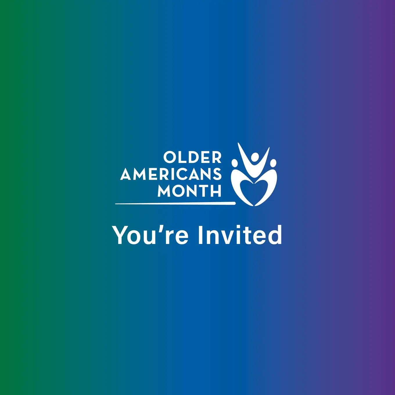 Older Americans Month graphic inviting participants to the Senior Information Fair event