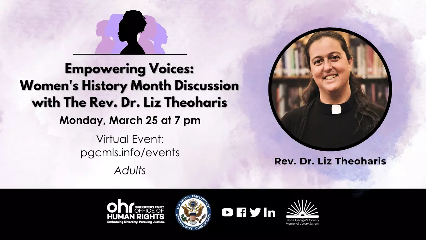 Empowering Voices with Liz Theoharis featuring image of Reverend Liz