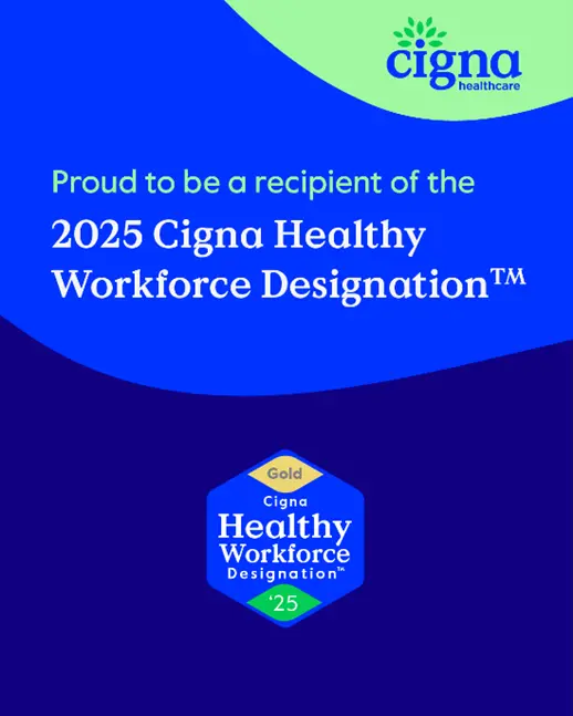Cigna Healthcare® has selected Prince George's County Government the 2025 gold level Healthy Workforce Designation for demonstrating a strong commitment to improving the health and vitality of its employees through a workplace well-being program.