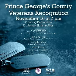 Prince George's County Recognition Event Flyer