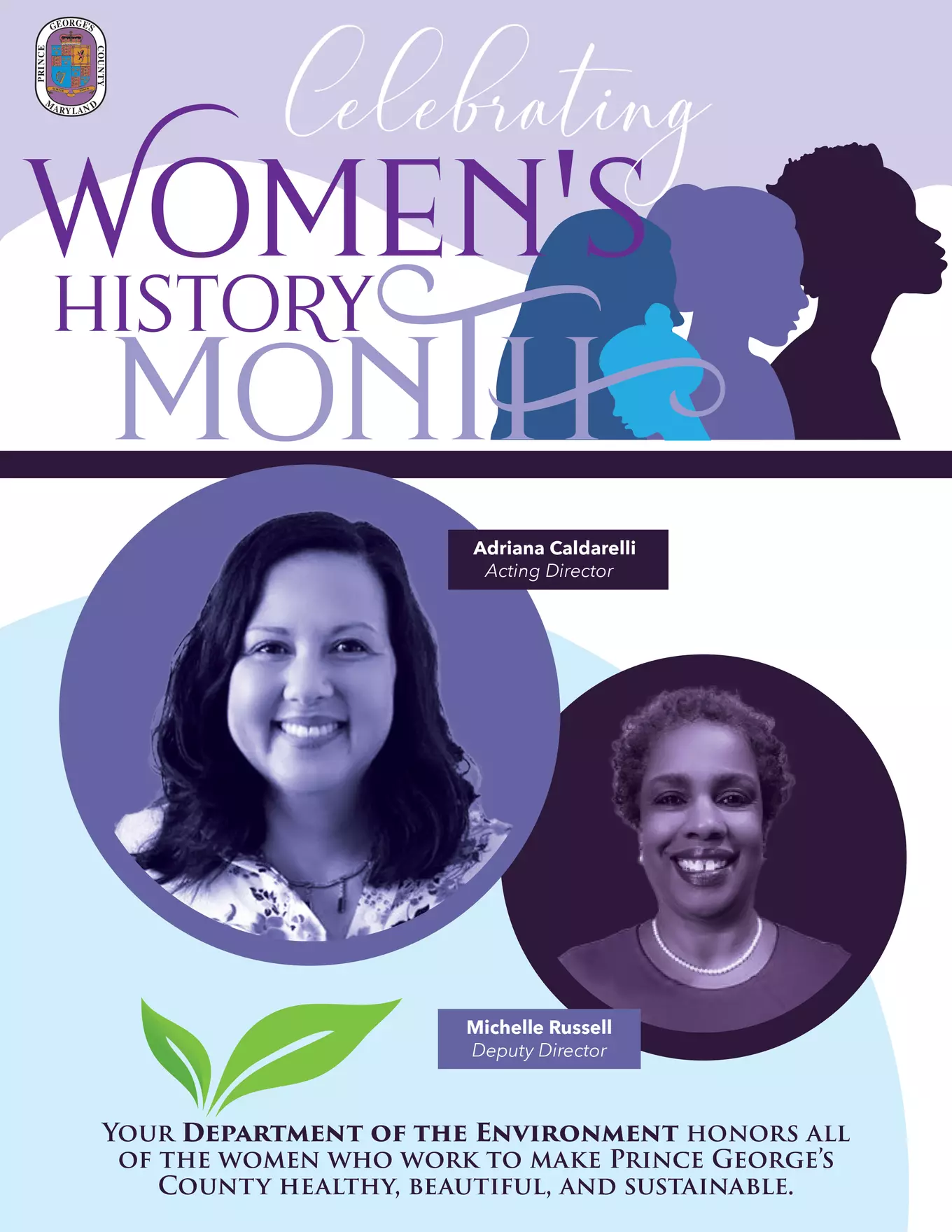 Graphic recognizing Women's History Month