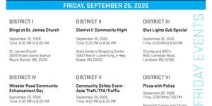 Flyer Listing Prince George's County Police Department Blue Lights Nights Events