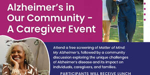 Alzheimer's Community Caregiving Event Graphic