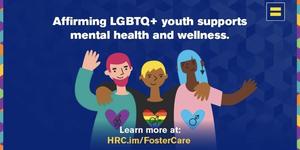 Drawing of youth - Affirming LGBTQ+ youth supports mental health and awareness