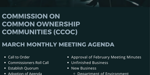 CCOC March Monthly Meeting Flyer