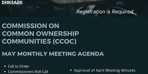 The Prince George’s County Office of Community Relations (OCR) will partner with the Commission on Common Ownership Communities (CCOC) on Wednesday, May 28, 2025, to host a virtual meeting. REGISTRATION IS REQUIRED!