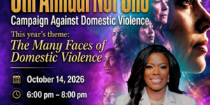 8th Annual Not One flyer with event details