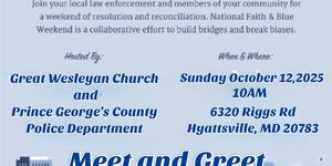 Faith and Blue Event Details at Great Wesleyan Church Hyattsville