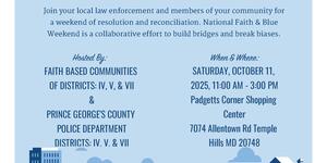 Faith and Blue Event Details at Padgetts Corner Shopping Center